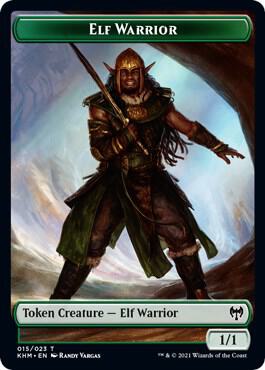Elf Warrior // Koma's Coil Double-Sided Token - Kaldheim
