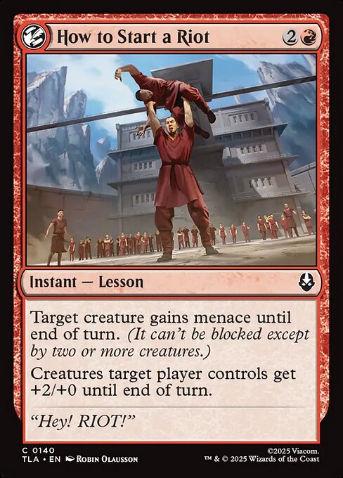 How to Start a Riot (Foil) - Avatar: The Last Airbender
