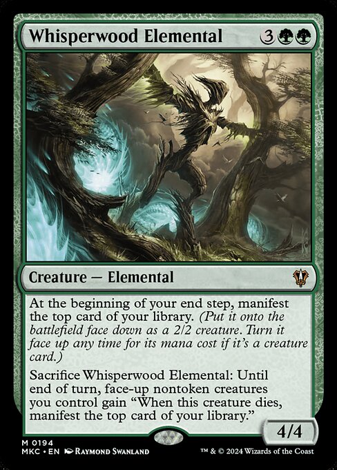 Whisperwood Elemental - Commander: Murders at Karlov Manor