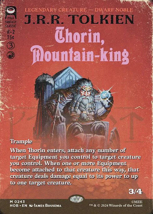 Thorin, Mountain-king (Borderless) - The Hobbit