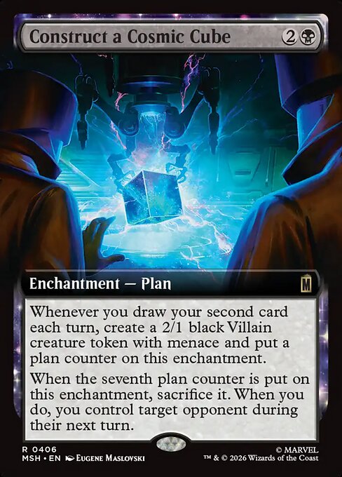 Construct a Cosmic Cube (Extended Art) (Foil) - Marvel Super Heroes