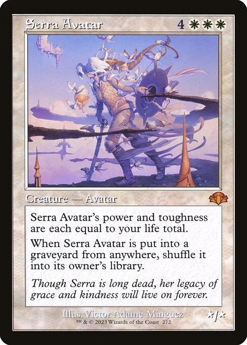Serra Avatar (Retro Frame) (Foil) - Dominaria Remastered