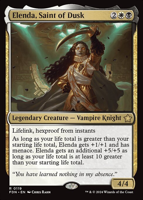 Elenda, Saint of Dusk (Foil) - Foundations