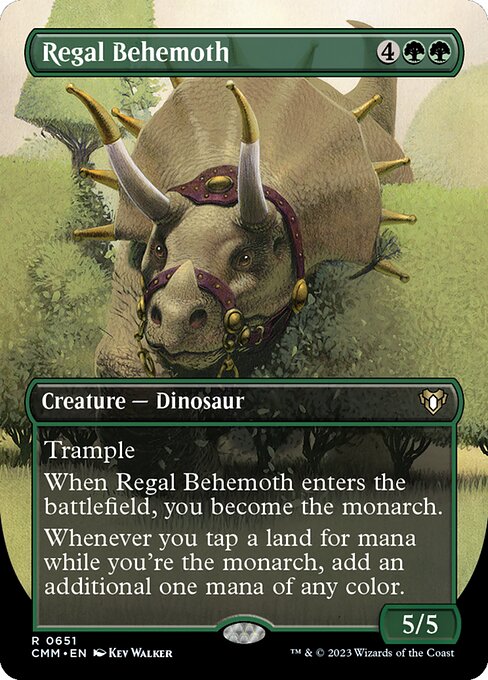 Regal Behemoth (Borderless) - Commander Masters