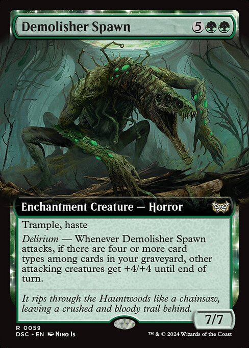 Demolisher Spawn (Extended Art) - Commander: Duskmourn: House of Horror