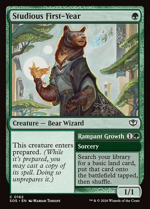 Studious First-Year (Foil) - Secrets of Strixhaven