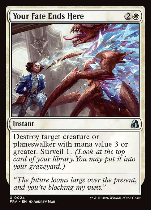 Your Fate Ends Here (Foil) - Reality Fracture