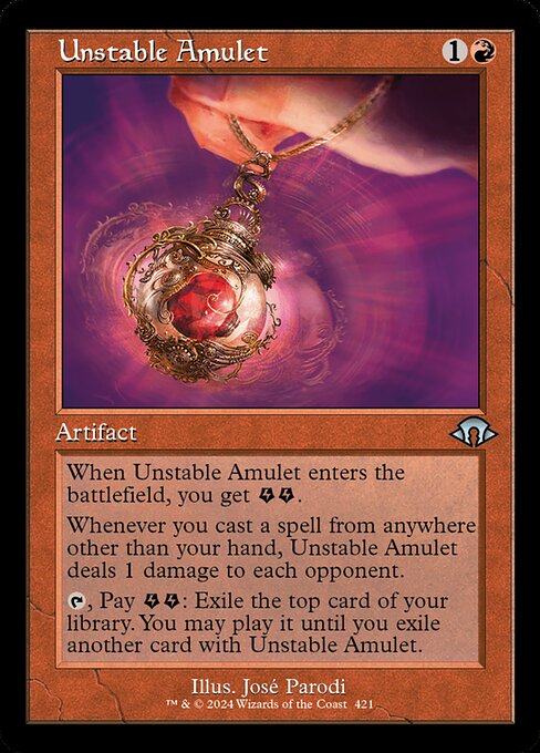 Unstable Amulet (Retro Frame) (Foil) - Modern Horizons 3