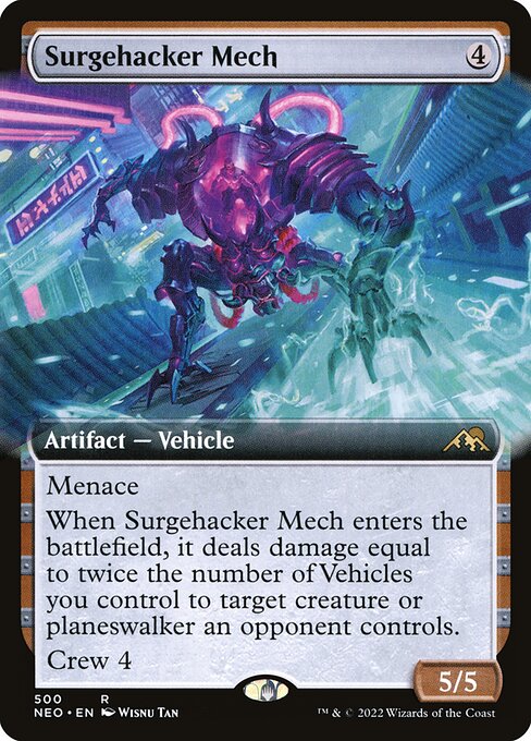 Surgehacker Mech (Extended Art) - Kamigawa: Neon Dynasty