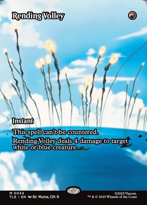 Rending Volley (Borderless) (Foil) - Avatar: The Last Airbender: Eternal-Legal