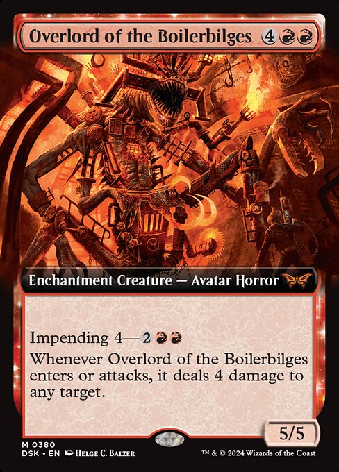 Overlord of the Boilerbilges (Extended Art) - Duskmourn: House of Horror