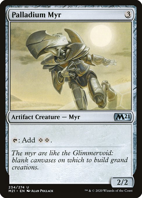 Palladium Myr (Foil) - Core Set 2021