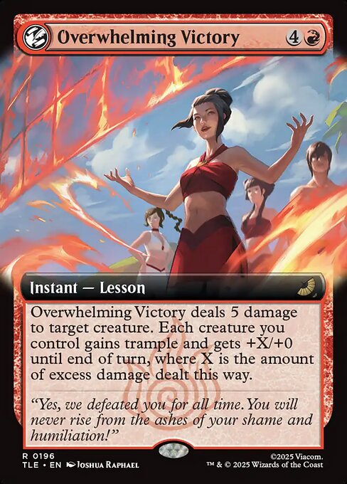 Overwhelming Victory (Extended Art) (Foil) - Avatar: The Last Airbender: Eternal-Legal