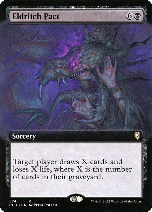 Eldritch Pact (Extended Art) (Foil) - Commander Legends: Battle for Baldur's Gate