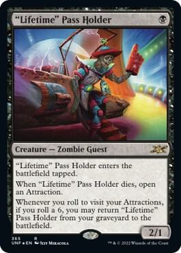 "Lifetime" Pass Holder (Galaxy Foil) - Unfinity