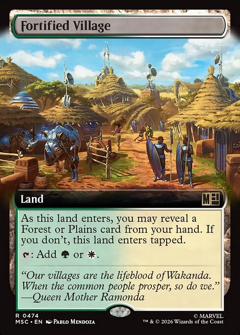 Fortified Village (Extended Art) - Commander: Marvel Super Heroes