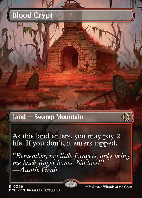 Blood Crypt (Borderless) - Lorwyn Eclipsed