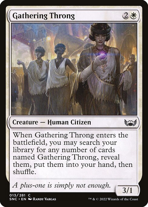 Gathering Throng (Foil) - Streets of New Capenna