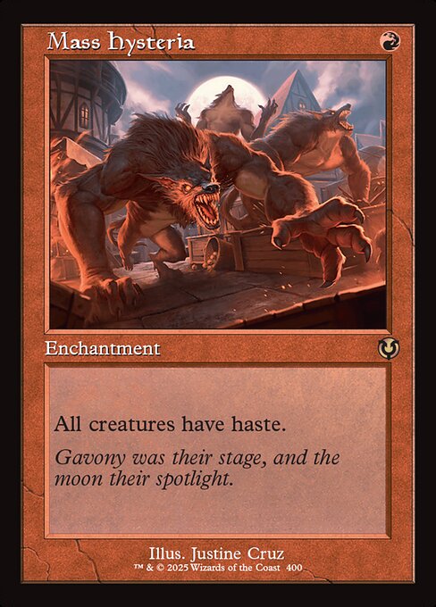 Mass Hysteria (Retro Frame) (Foil) - Innistrad Remastered