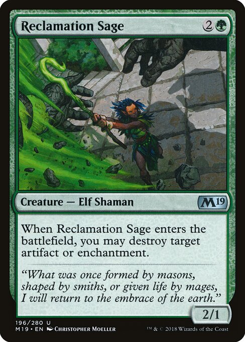 Reclamation Sage (Foil) - Core Set 2019