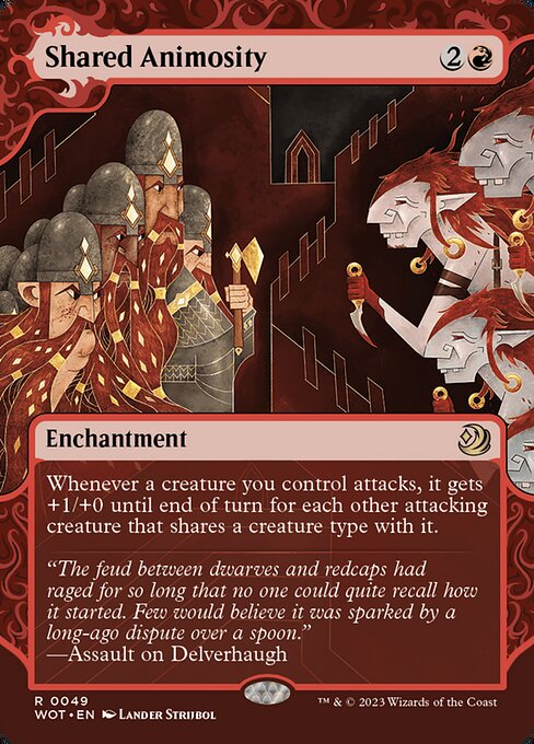 Shared Animosity (Foil) - Wilds of Eldraine: Enchanting Tales