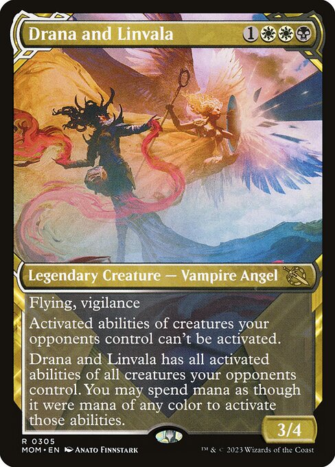 Drana and Linvala (Showcase) (Foil) - March of the Machine