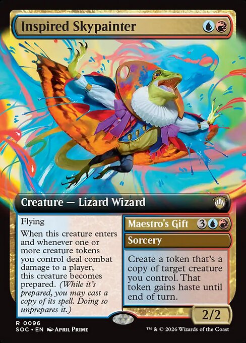 Inspired Skypainter (Extended Art) - Commander: Secrets of Strixhaven