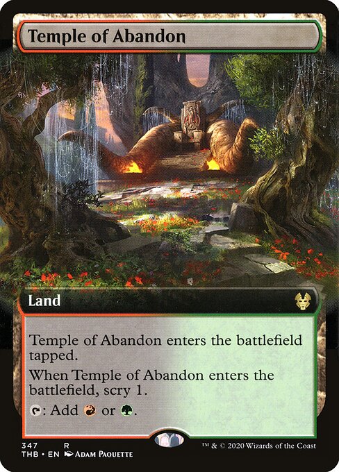 Temple of Abandon (Extended Art) - Theros Beyond Death