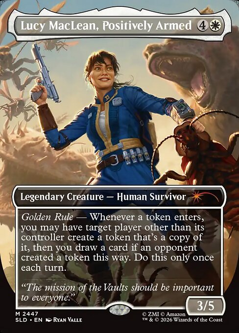Lucy MacLean, Positively Armed (Foil) - Secret Lair Drop Series