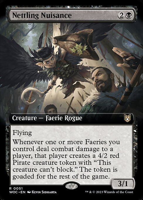 Nettling Nuisance (Extended Art) - Commander: Wilds of Eldraine