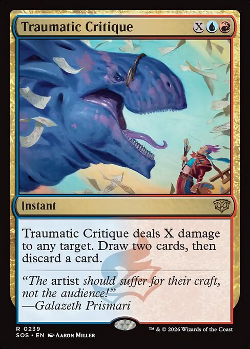 Traumatic Critique (Foil) - Secrets of Strixhaven