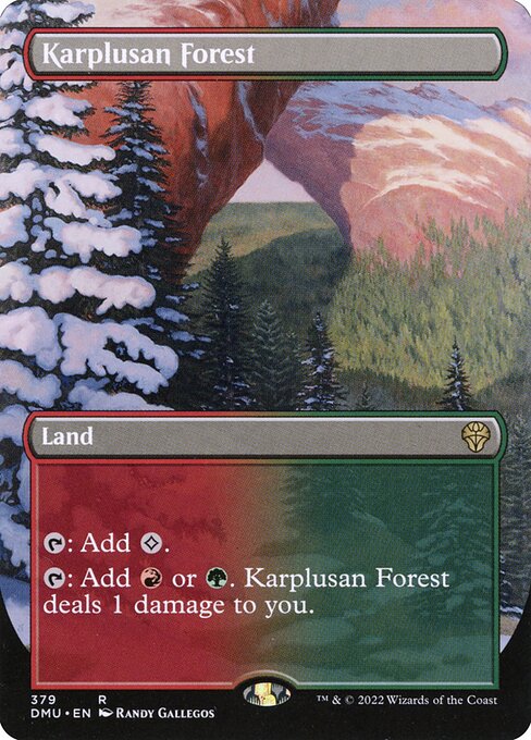 Karplusan Forest (Borderless) (Foil) - Dominaria United
