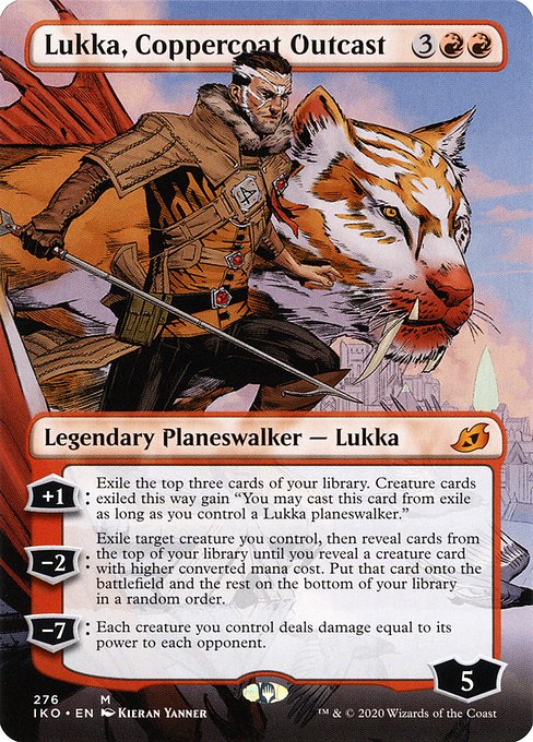 Lukka, Coppercoat Outcast (Borderless) - Ikoria: Lair of Behemoths