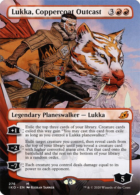 Lukka, Coppercoat Outcast (Borderless) - Ikoria: Lair of Behemoths