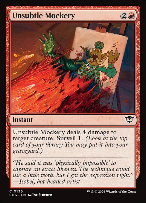 Unsubtle Mockery (Foil) - Secrets of Strixhaven