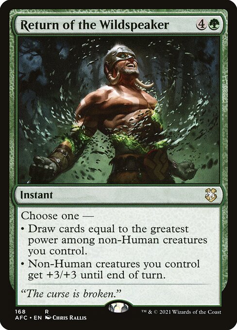 Return of the Wildspeaker - Commander: Adventures in the Forgotten Realms