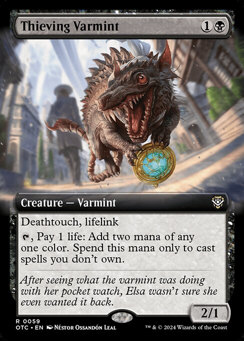 Thieving Varmint (Extended Art) - Commander: Outlaws of Thunder Junction