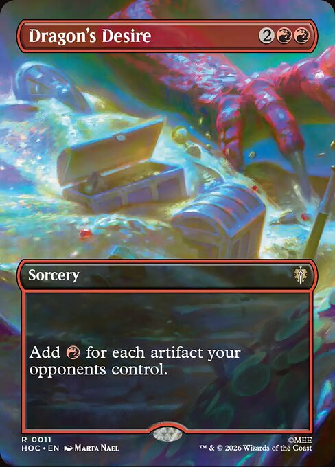 Dragon's Desire (Borderless) (Foil) - The Hobbit: Eternal-Legal