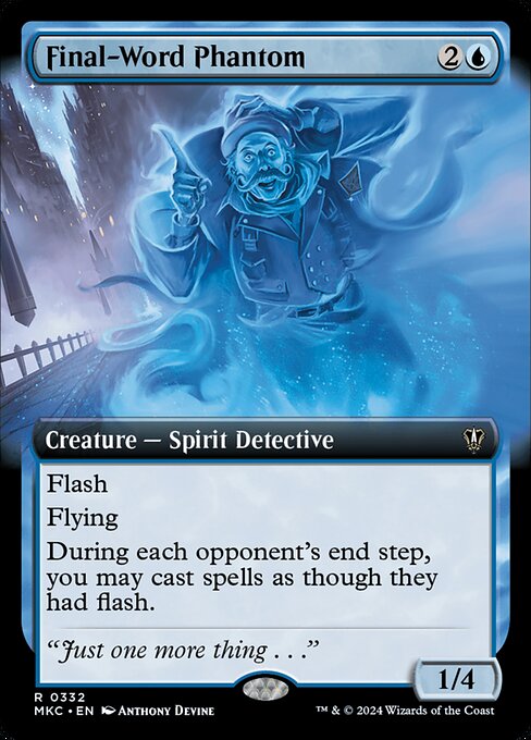 Final-Word Phantom (Extended Art) - Commander: Murders at Karlov Manor