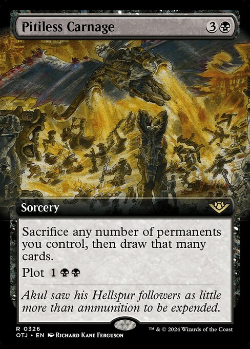 Pitiless Carnage (Extended Art) - Outlaws of Thunder Junction