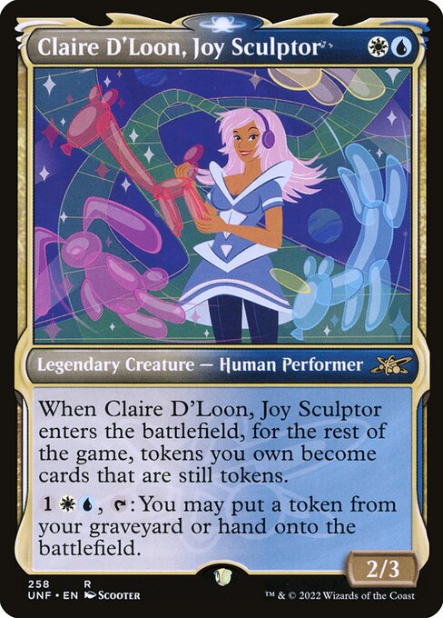 Claire D'Loon, Joy Sculptor (Showcase) (Foil) - Unfinity