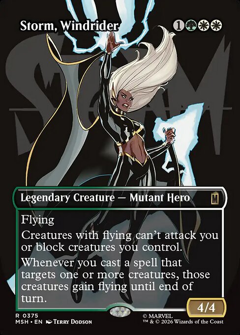 Storm, Windrider (Borderless) - Marvel Super Heroes
