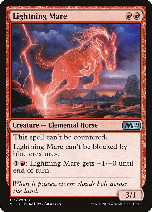 Lightning Mare (Foil) - Core Set 2019