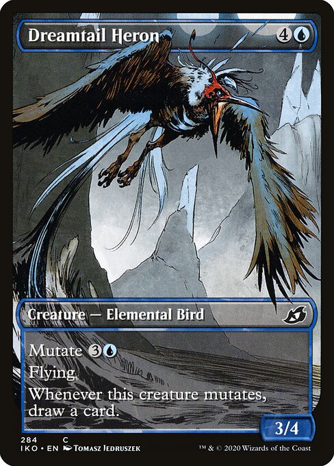 Dreamtail Heron (Showcase) (Foil) - Ikoria: Lair of Behemoths