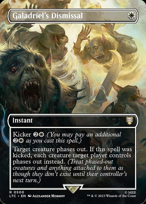 Galadriel's Dismissal (Borderless) (Foil) - Commander: The Lord of the Rings: Tales of Middle-earth