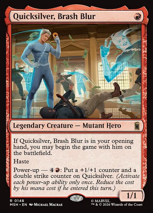 Quicksilver, Brash Blur - Marvel Super Heroes