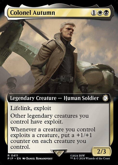 Colonel Autumn (Extended Art) (Foil) - Universes Beyond: Fallout