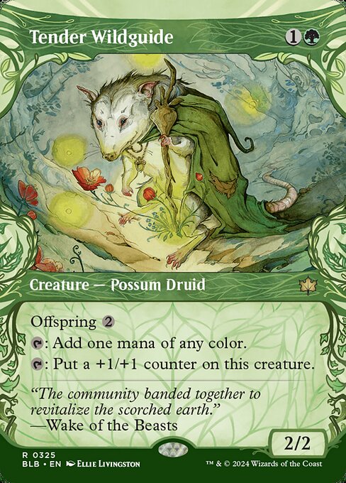 Tender Wildguide (Showcase) (Foil) - Bloomburrow