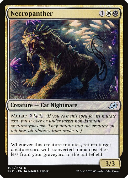 Necropanther (Foil) - Ikoria: Lair of Behemoths