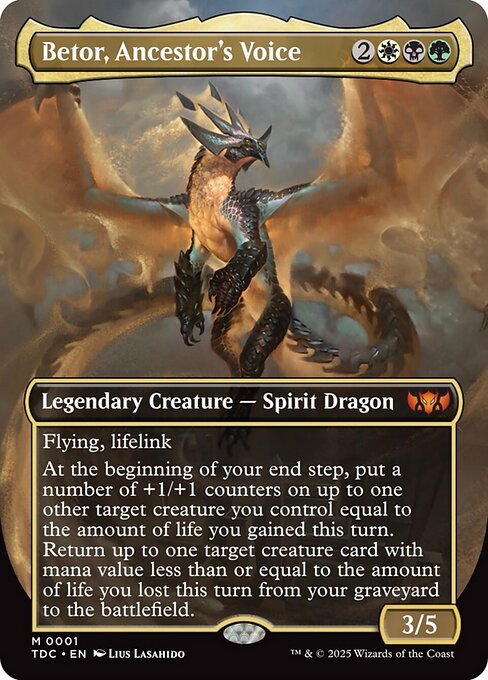 Betor, Ancestor's Voice (Borderless) - Commander: Tarkir: Dragonstorm